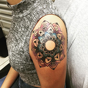 shoulder tattoo mandala virginia